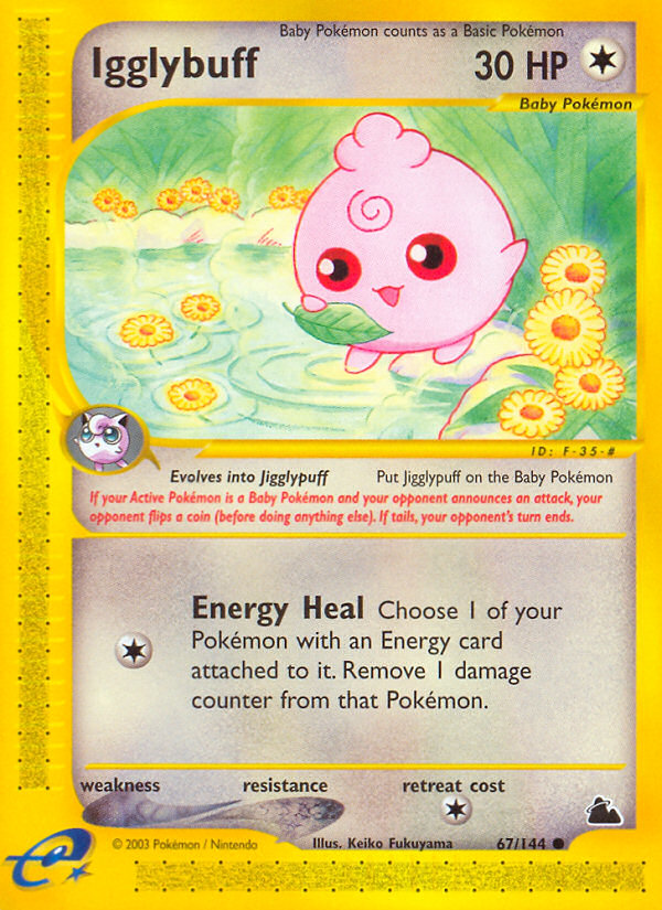Igglybuff – Skyridge 67/144 Pokémon card