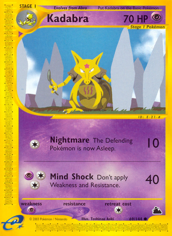 Kadabra – Skyridge 69/144 Pokémon card