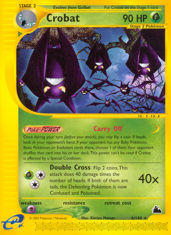 Crobat – Skyridge 6/144 Pokémon card