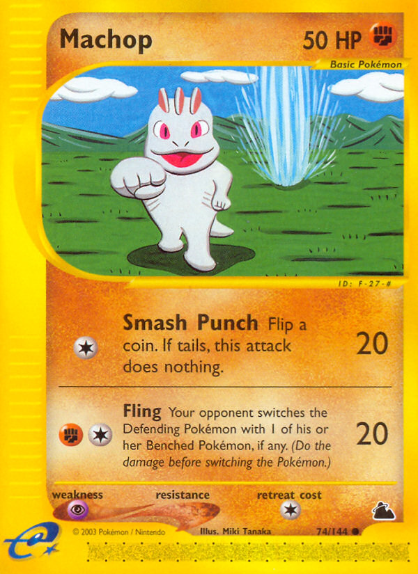 Machop – Skyridge 74/144 Pokémon card