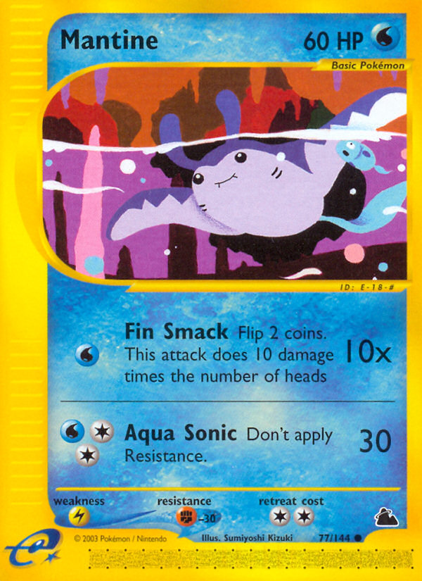 Mantine – Skyridge 77/144 Pokémon card