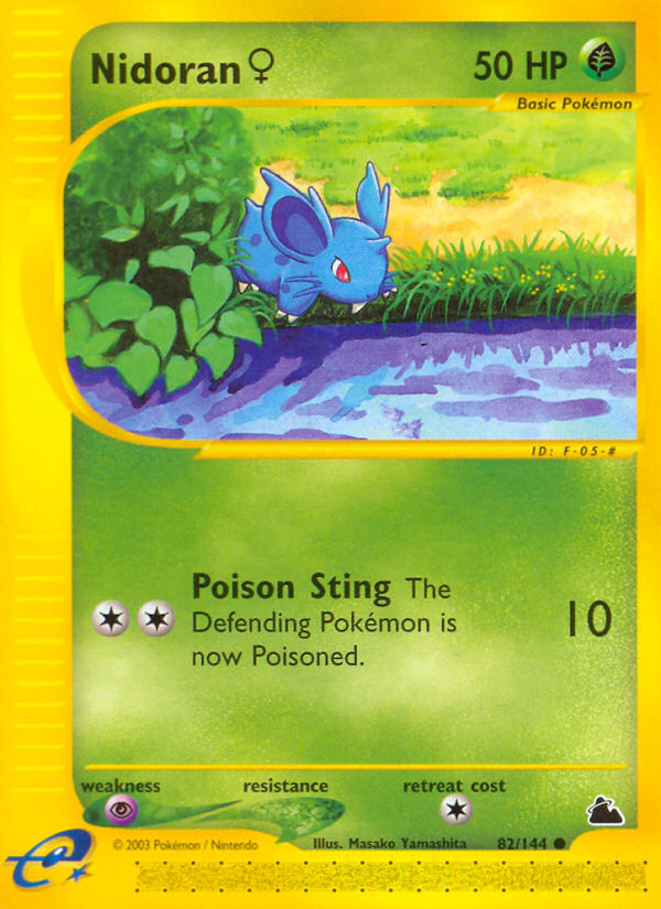 Nidoran ♀ – Skyridge 82/144 Pokémon card