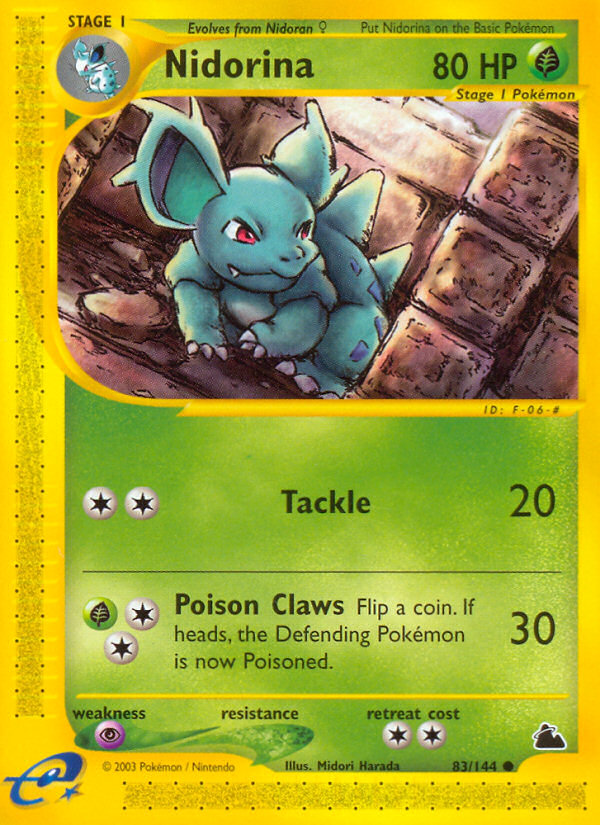 Nidorina – Skyridge 83/144 Pokémon card