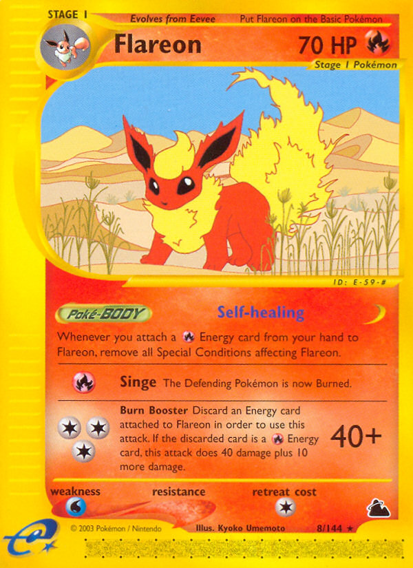 Flareon – Skyridge 8/144 Pokémon card