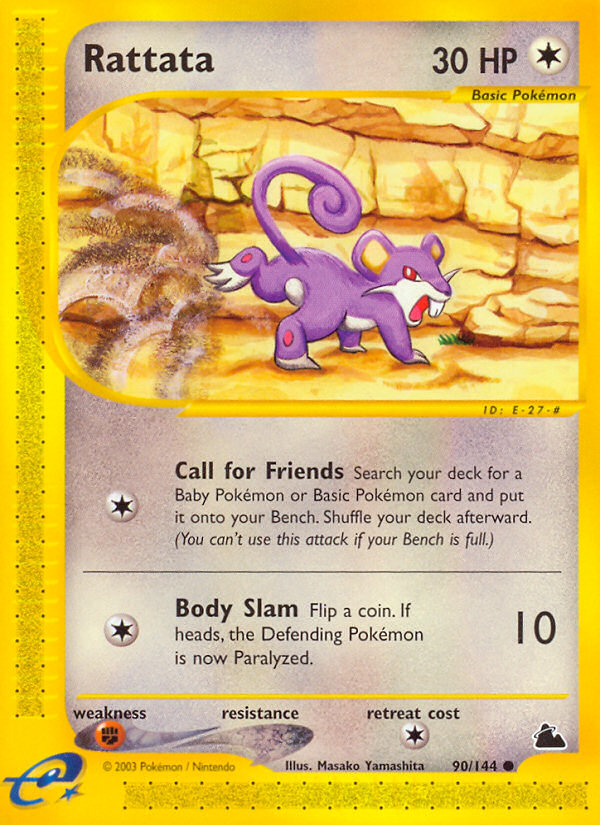 Rattata – Skyridge 90/144 Pokémon card
