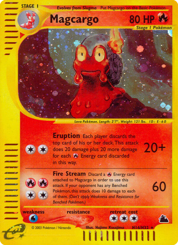 Magcargo – Skyridge H16/H32 Pokémon card