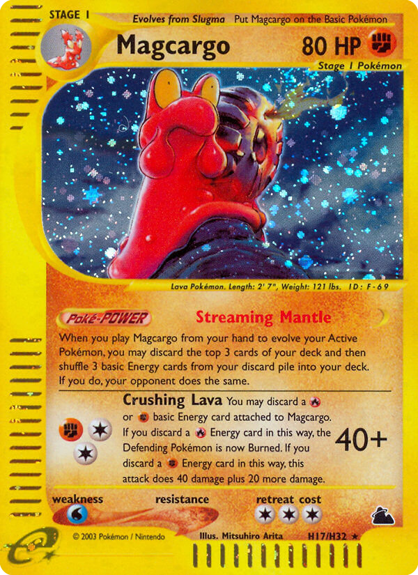 Magcargo – Skyridge H17/H32 Pokémon card