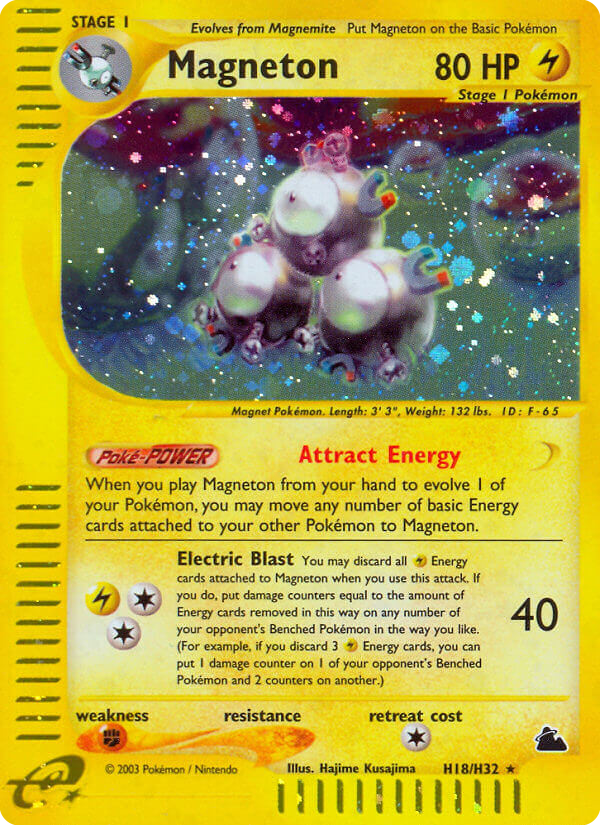 Magneton – Skyridge H18/H32 Pokémon card
