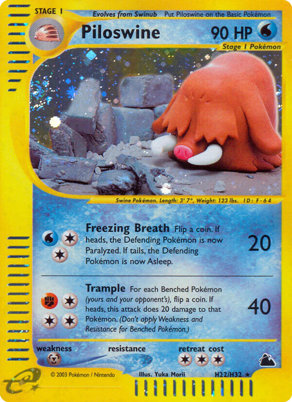 Piloswine – Skyridge H22/H32 Pokémon card