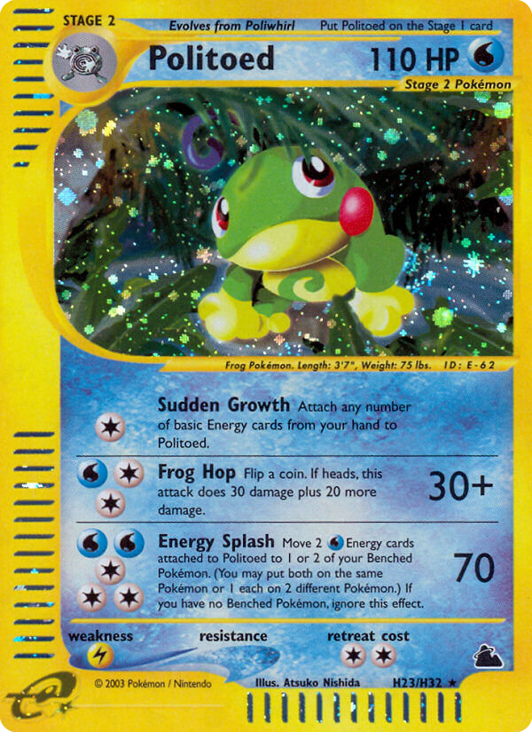 Politoed – Skyridge H23/H32 Pokémon card