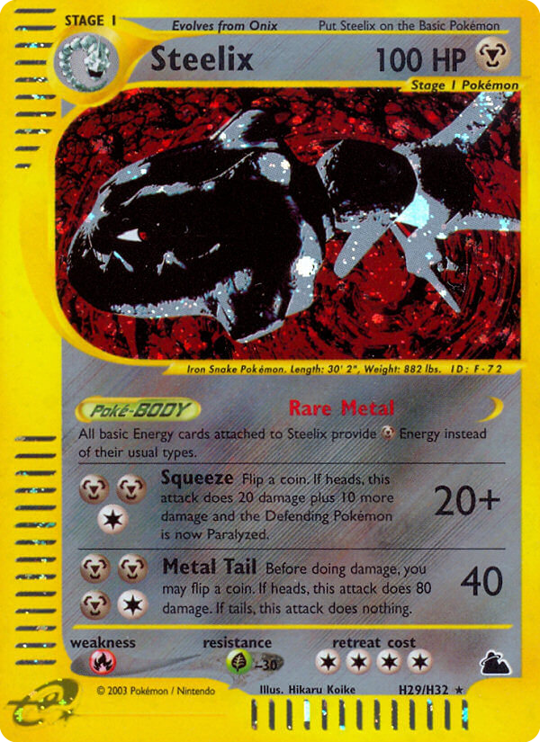 Steelix – Skyridge H29/H32 Pokémon card
