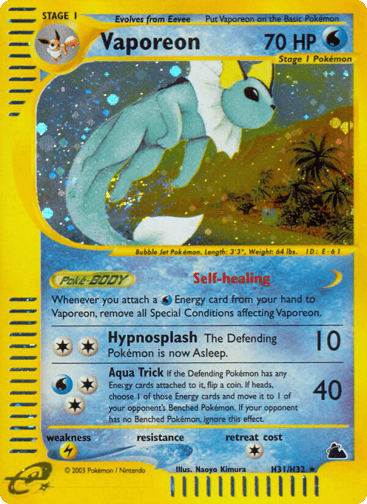 Vaporeon - Skyridge H31