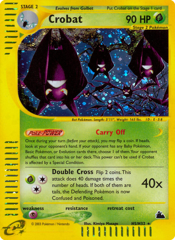 Crobat – Skyridge H5/H32 Pokémon card