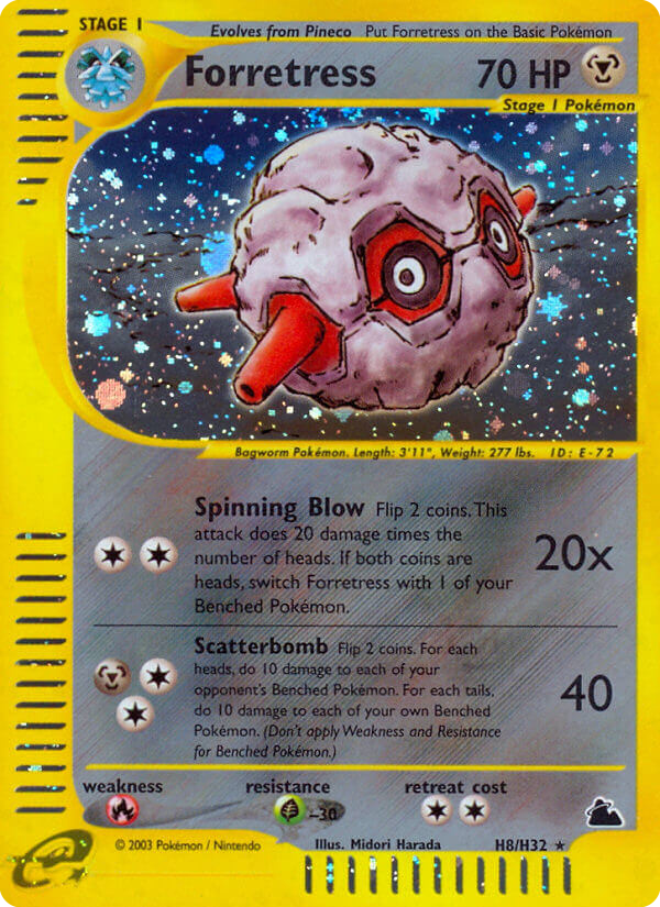 Forretress – Skyridge H8/H32 Pokémon card