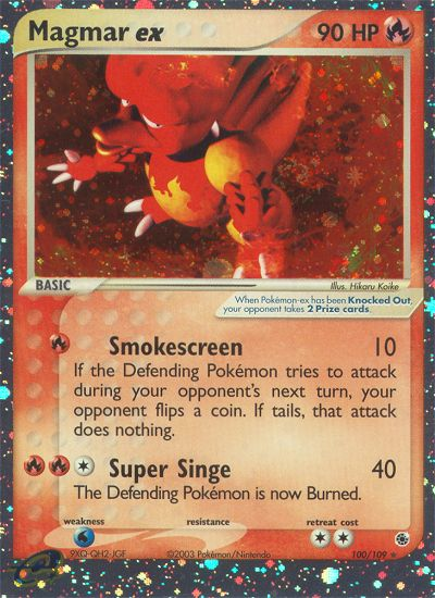 Magmar ex – Ruby & Sapphire 100/109 Pokémon card