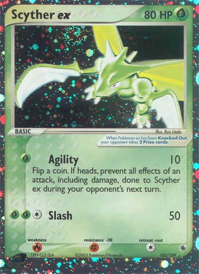 Scyther ex – Ruby & Sapphire 102/109 Pokémon card