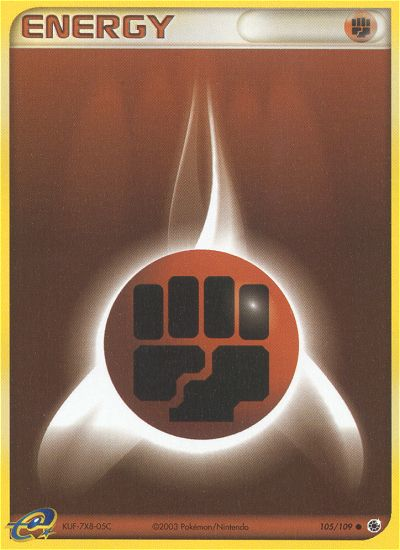 Fighting Energy – Ruby & Sapphire 105/109 Pokémon card