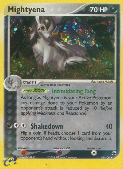 Mightyena – Ruby & Sapphire 10/109 Pokémon card