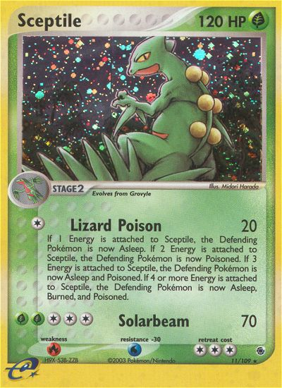 Sceptile – Ruby & Sapphire 11/109 Pokémon card