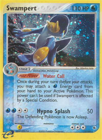 Swampert – Ruby & Sapphire 13/109 Pokémon card