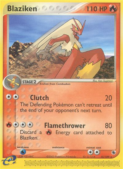 Blaziken – Ruby & Sapphire 15/109 Pokémon card