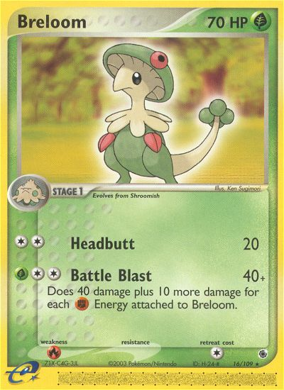Breloom – Ruby & Sapphire 16/109 Pokémon card