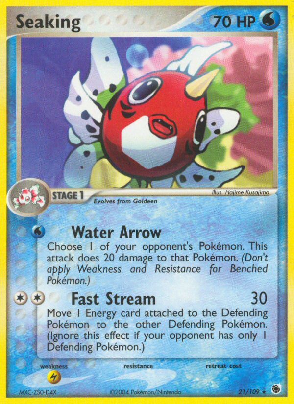 Seaking – Ruby & Sapphire 21/109 Pokémon card