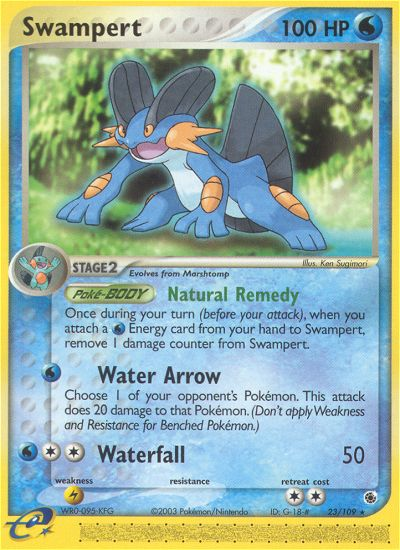 Swampert – Ruby & Sapphire 23/109 Pokémon card