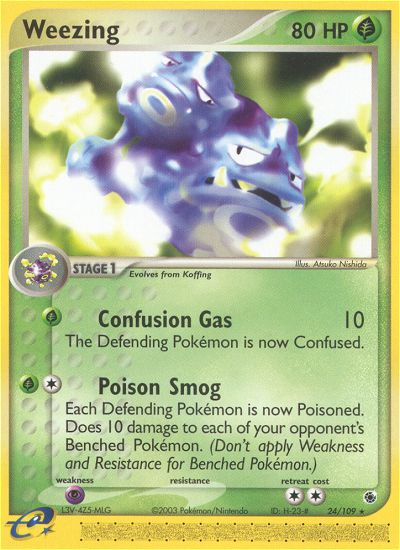 Weezing – Ruby & Sapphire 24/109 Pokémon card