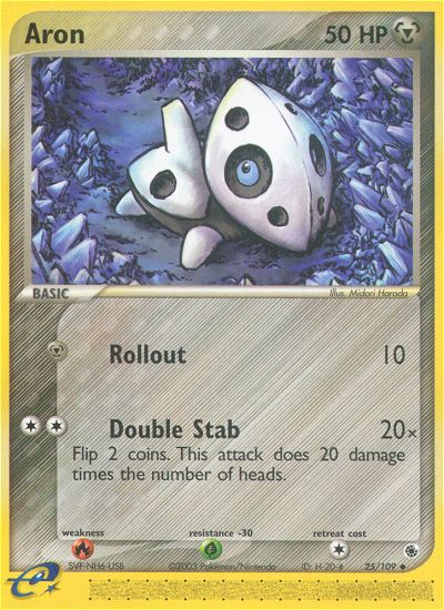 Aron – Ruby & Sapphire 25/109 Pokémon card