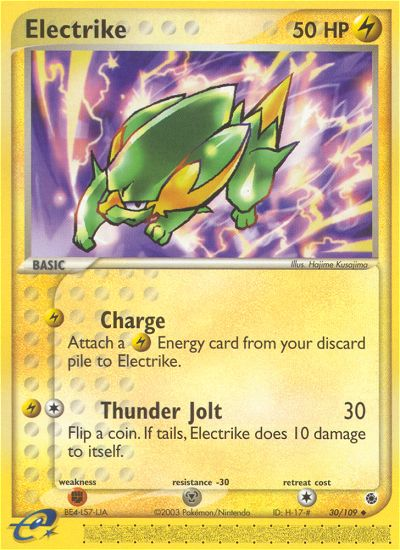Electrike – Ruby & Sapphire 30/109 Pokémon card