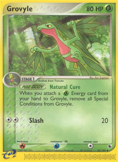 Grovyle – Ruby & Sapphire 32/109 Pokémon card