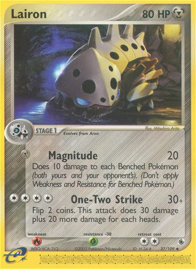 Lairon – Ruby & Sapphire 37/109 Pokémon card