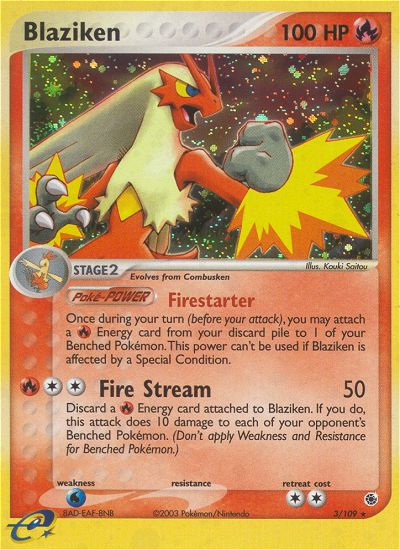 Blaziken – Ruby & Sapphire 3/109 Pokémon card