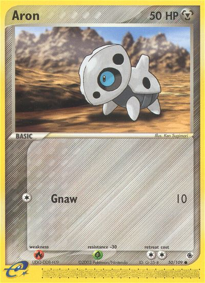 Aron – Ruby & Sapphire 50/109 Pokémon card
