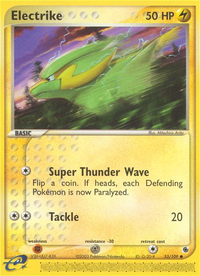 Electrike – Ruby & Sapphire 53/109 Pokémon card