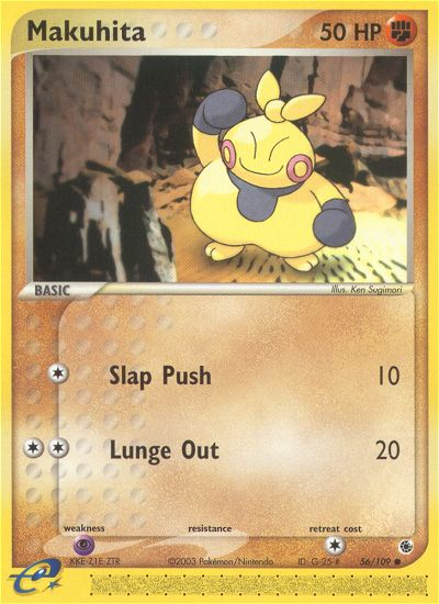 Makuhita – Ruby & Sapphire 56/109 Pokémon card