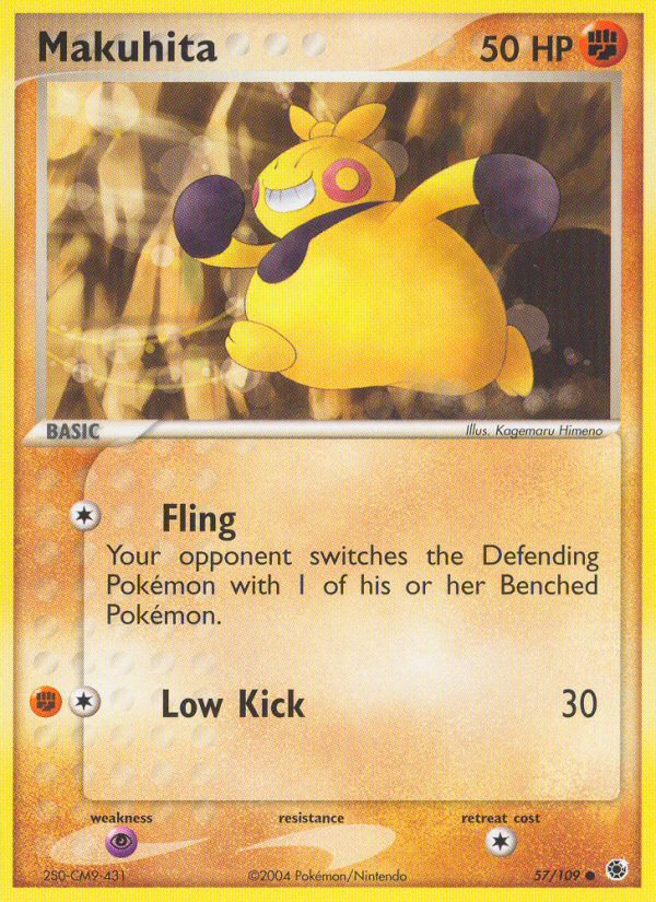 Makuhita – Ruby & Sapphire 57/109 Pokémon card