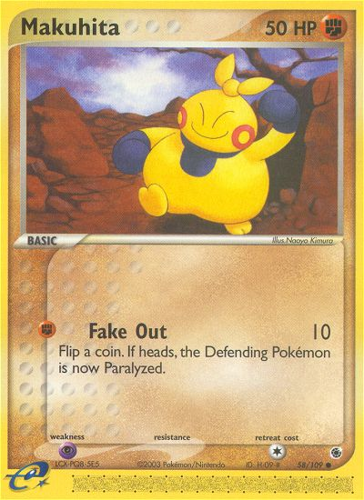 Makuhita – Ruby & Sapphire 58/109 Pokémon card