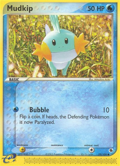Mudkip – Ruby & Sapphire 59/109 Pokémon card
