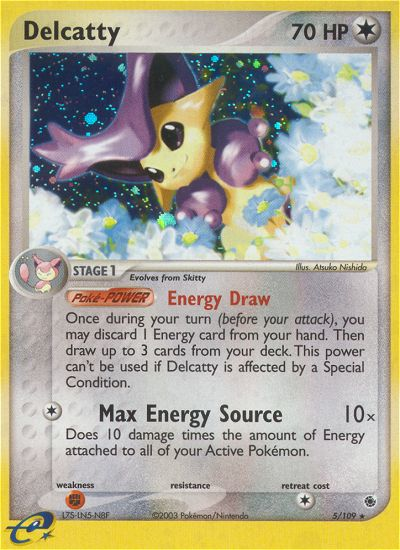 Delcatty – Ruby & Sapphire 5/109 Pokémon card