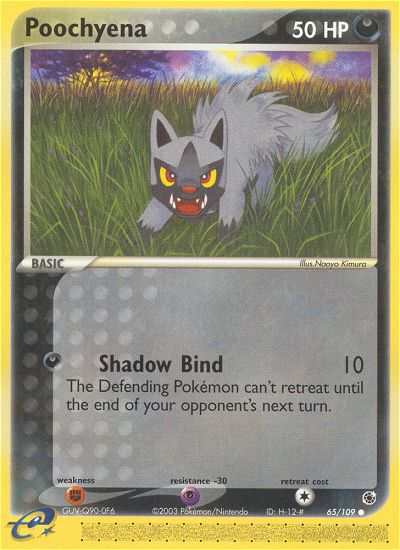 Poochyena – Ruby & Sapphire 65/109 Pokémon card