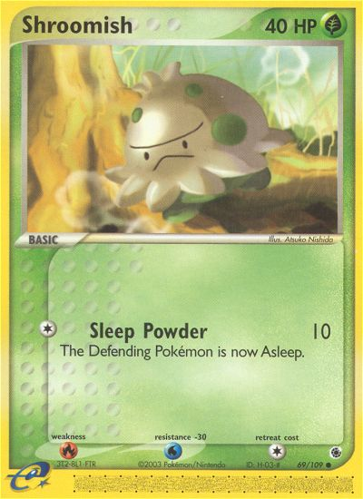 Shroomish – Ruby & Sapphire 69/109 Pokémon card