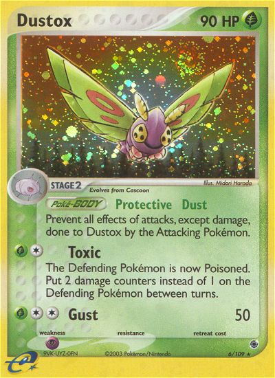 Dustox – Ruby & Sapphire 6/109 Pokémon card