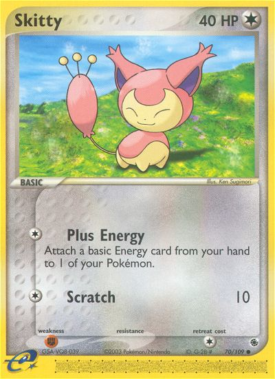 Skitty – Ruby & Sapphire 70/109 Pokémon card