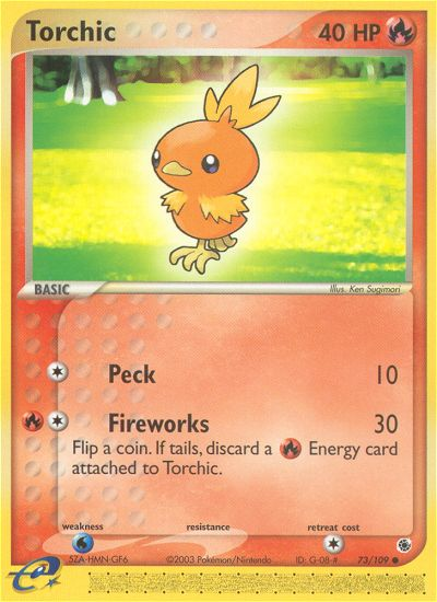 Torchic – Ruby & Sapphire 73/109 Pokémon card