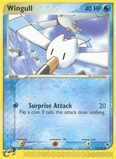 Wingull – Ruby & Sapphire 77/109 Pokémon card
