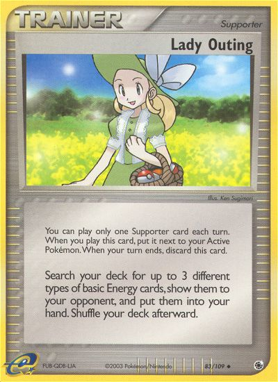 Lady Outing – Ruby & Sapphire 83/109 Pokémon card