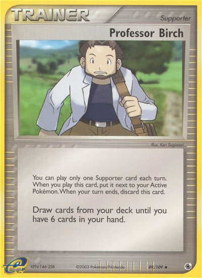 Professor Birch – Ruby & Sapphire 89/109 Pokémon card