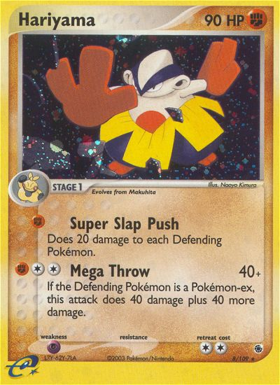 Hariyama – Ruby & Sapphire 8/109 Pokémon card